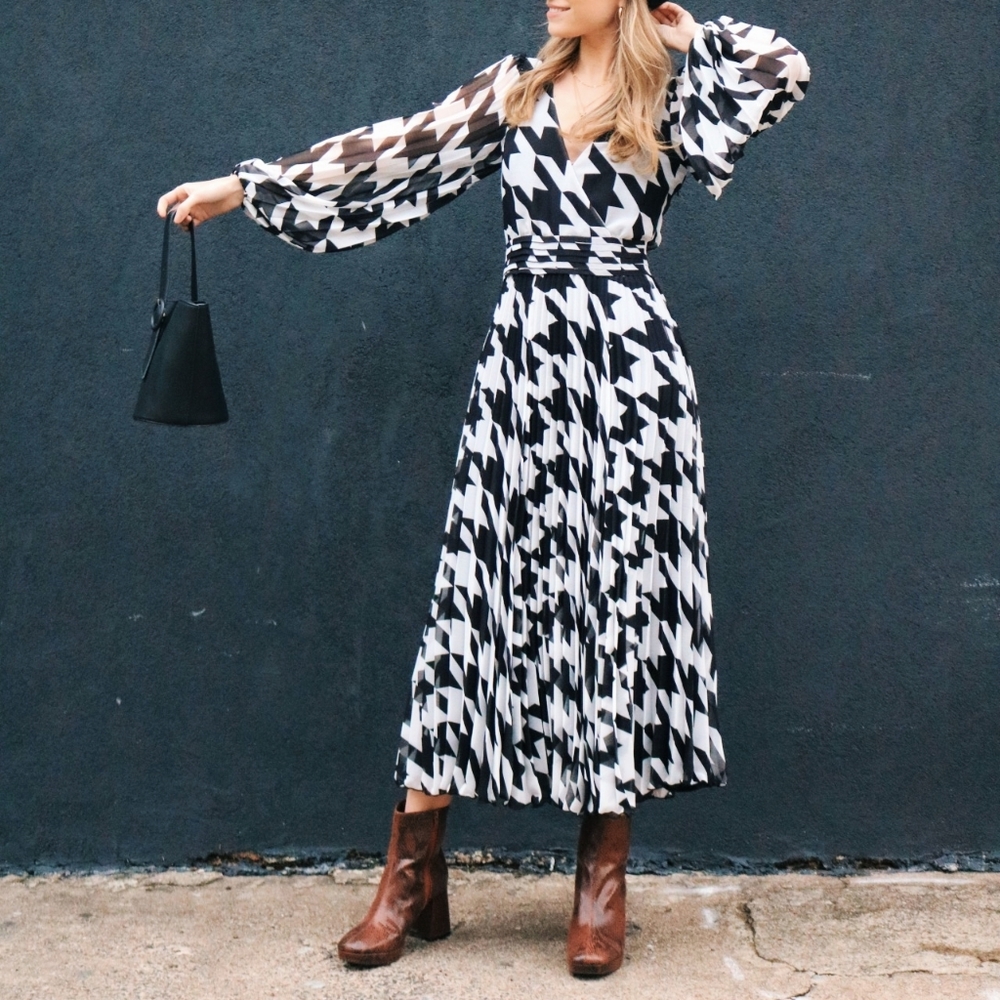 H&M Houndstooth Dress